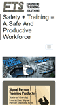Mobile Screenshot of equipmenttrainingsolutions.com